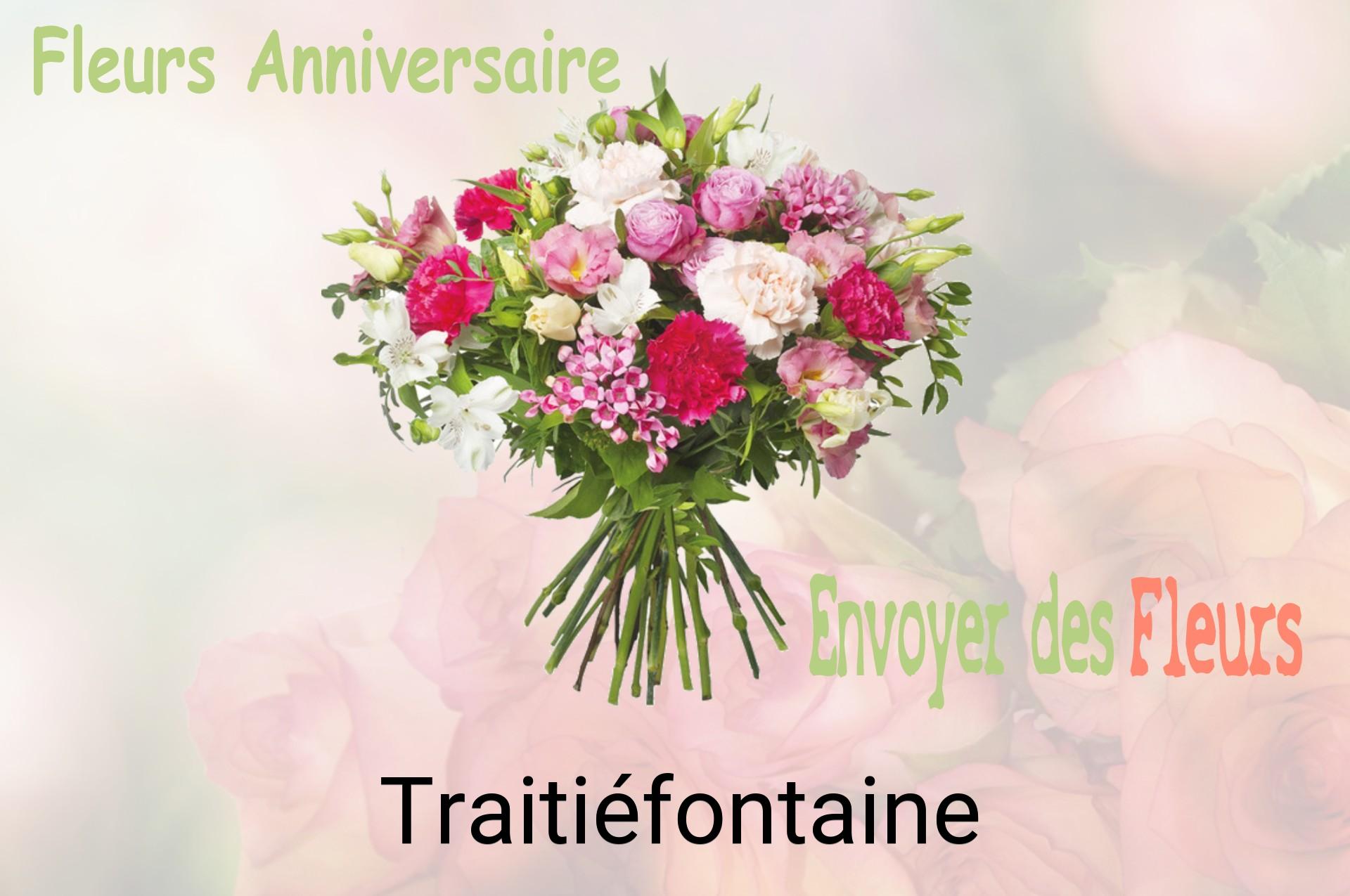 Bouquet de fleurs d’anniversaire livré à Traitiéfontaine