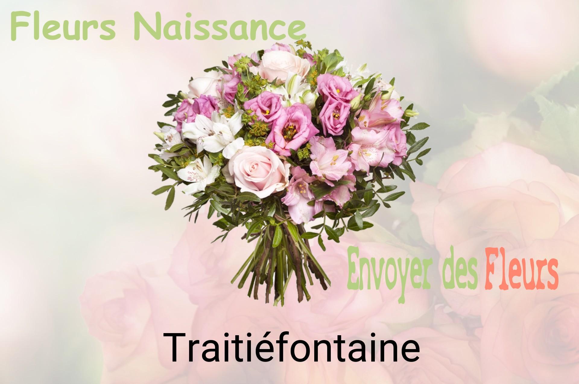 Bouquet de fleurs de naissance livré à Traitiéfontaine